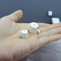 Mini Toilet Paper Roll w/ Holder for Dollhouses Tiny Rooms Easter Scenes