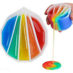 Fluid Art Split Cup 4 Pcs Reusable Silicone Split Pouring Cup