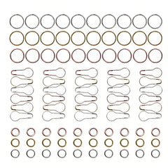 90pcs Knitting Stitch Markers Metal Crochet Locking Accessories
