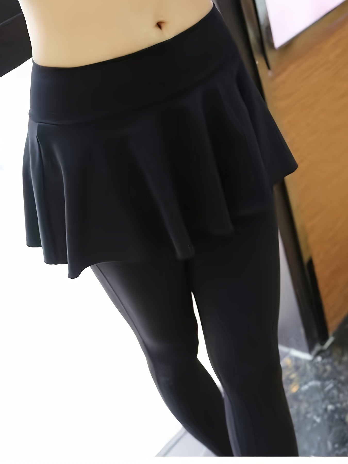 Stylish Activewear Skort with Leggings Quick Drying High Waisted Hip Lifting