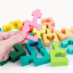 Wooden Geometric Shapes Matching Educational Toy