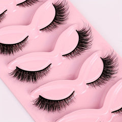 5 Pairs Fox Eye False Eyelashes Curling Thick Natural Charming Eye Makeup