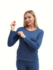 Women's Thermal Underwear Set Soft Base Layer Skiing Winter Warm Top & Leggings