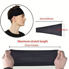 10pcs Men's Sports Hairband for Running Cycling & Training Outdoors