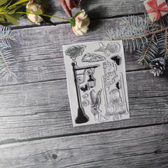 1pc Scene Theme Stamp for DIY Handcraft Scrapbook Journal Card Making
