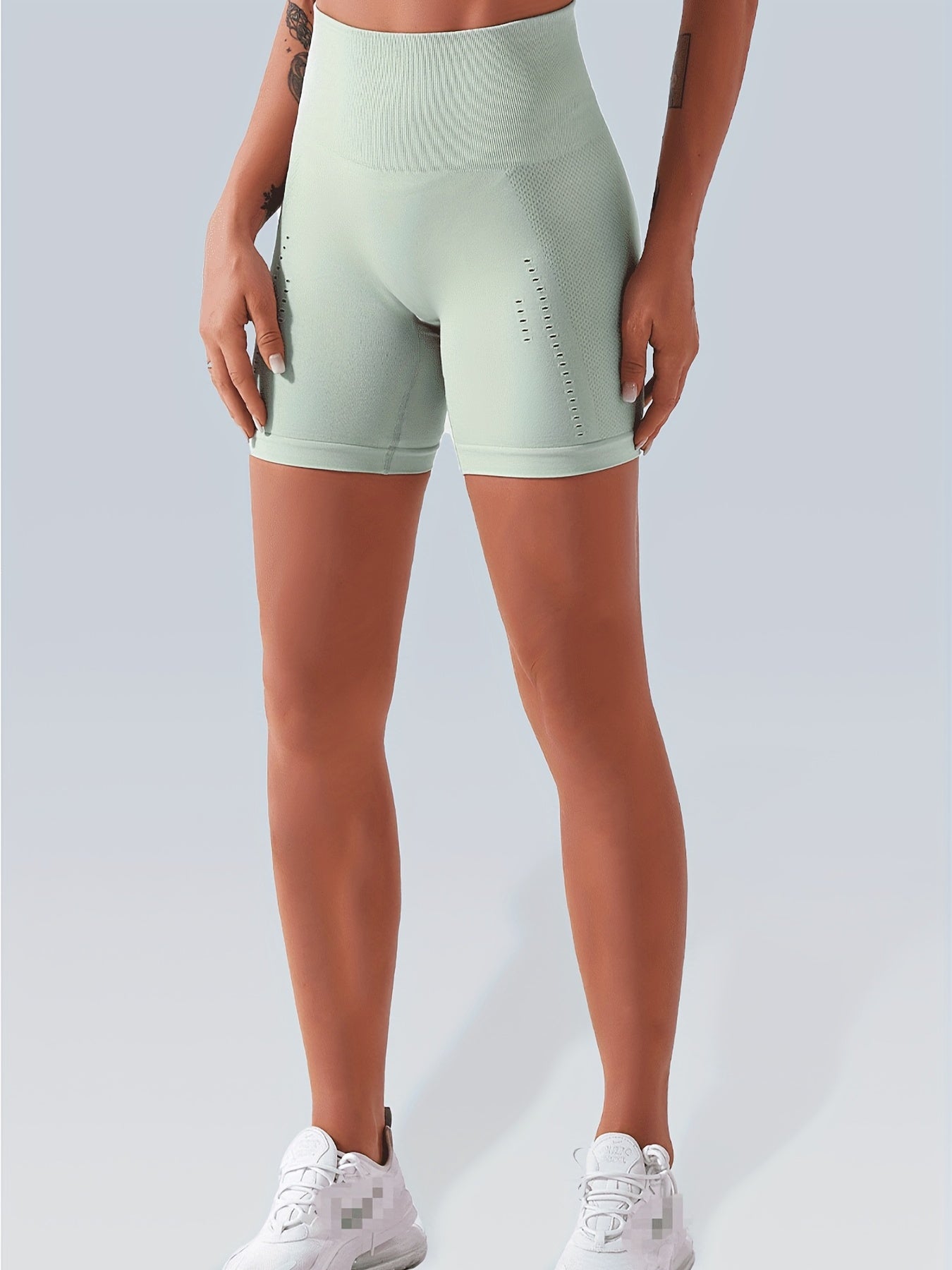 High Waist Yoga Shorts for Women Hip Lifting Elastic Fitness Sports Shorts
