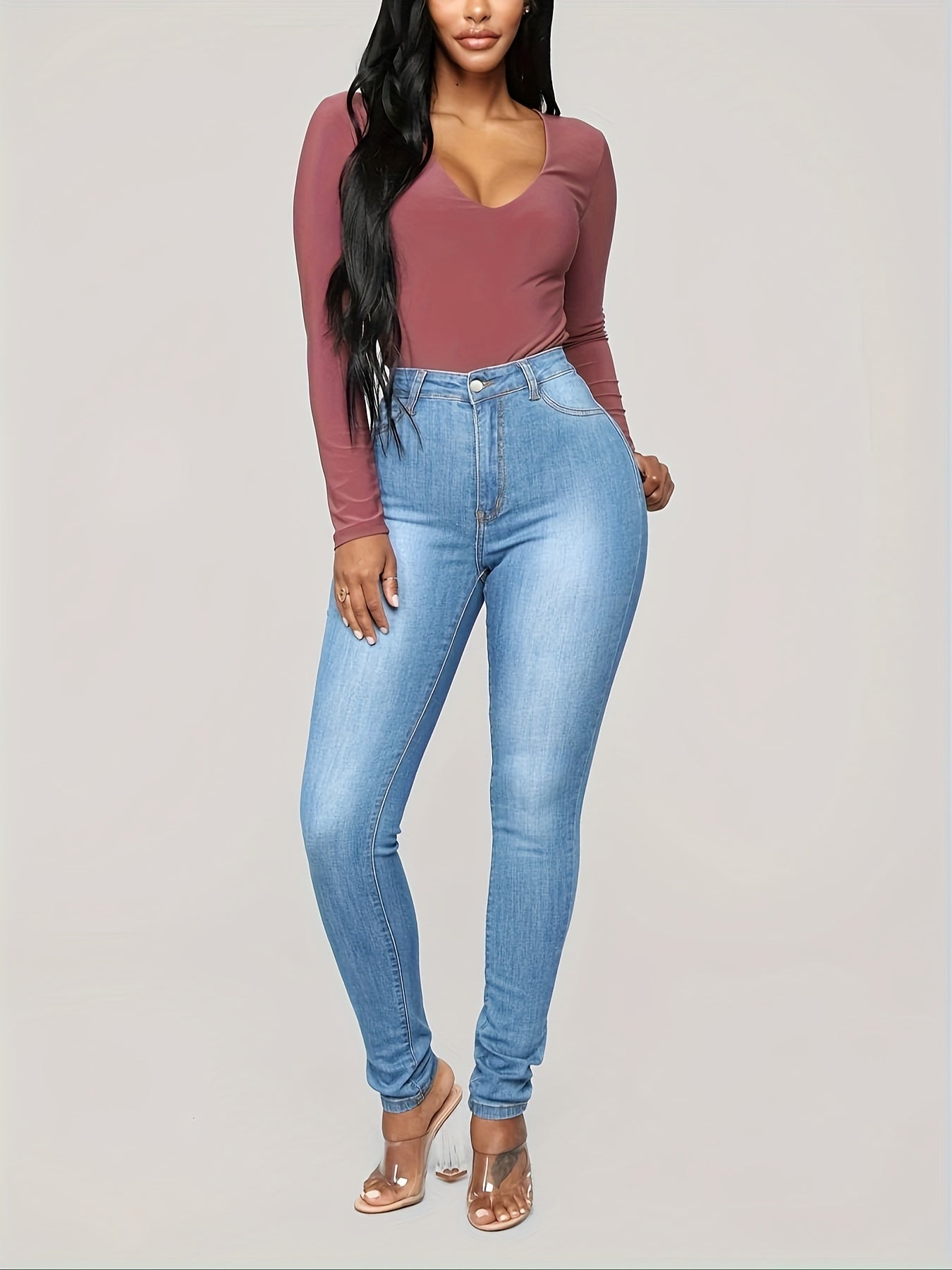 Sexy Jeans Women's Plus Stretch Skinny Jeans