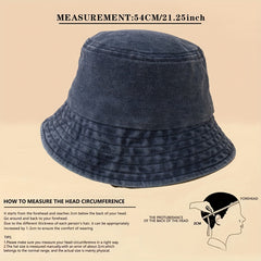 Kids Unisex Washed Fisherman Hat Sunshade Outdoor