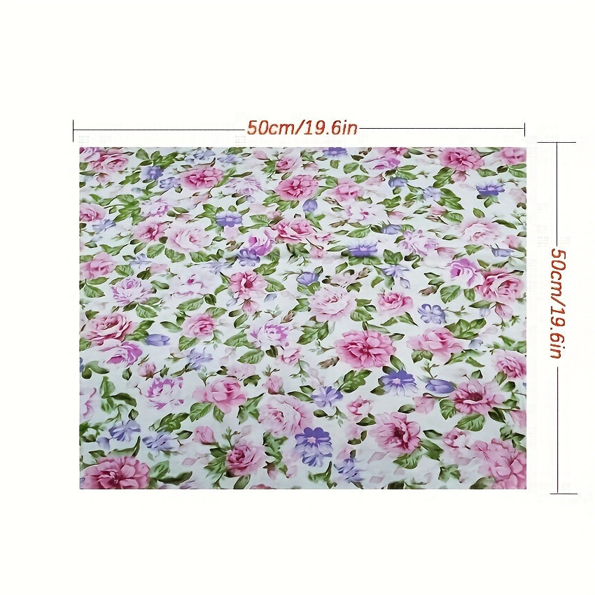 8pcs Multicolor Patchwork Cotton Fabric Sewing Quilting Material DIY Craft