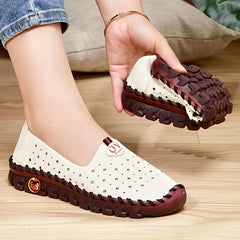 Women's Hollow Out Flat Loafers Slip On Shoes