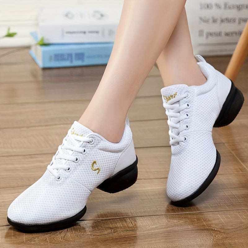 Breathable Mesh Dancing Shoes Non-Slip Lightweight Comfortable