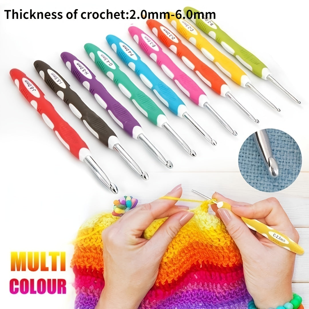 Ergonomic Crochet Hook Set Knitting Needle Sewing Accessory
