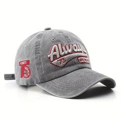 Washed Baseball Vintage Embroidery Distressed Dad Hat Unisex Sun Hat