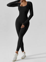 Slimming Yoga Jumpsuit Long Sleeves Fitness Bodysuit Women's Activewear