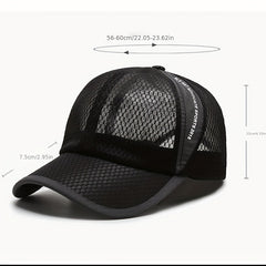 Unisex Breathable Mesh Baseball Cap Outdoor Sport Letter Embroidery