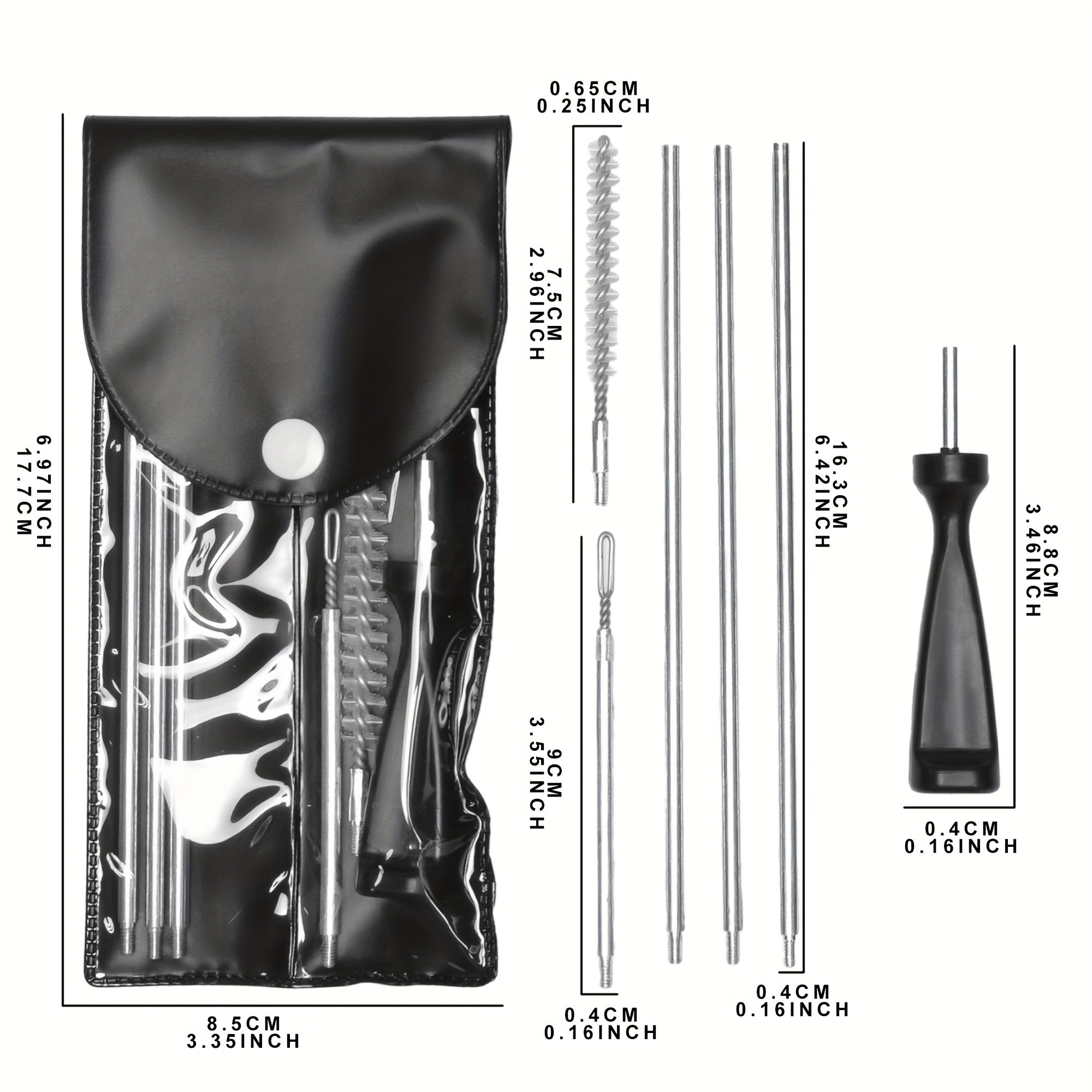 6pcs Portable Heavy Duty Cleaning Kit with Detachable Anti Scratch Brush