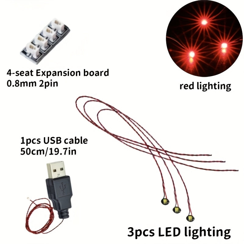 5pcs Model Making Lighting Mini Lights DIY Lighting Kit for Building Models