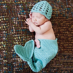 2 Pack Knitted Caps for Newborn Photography