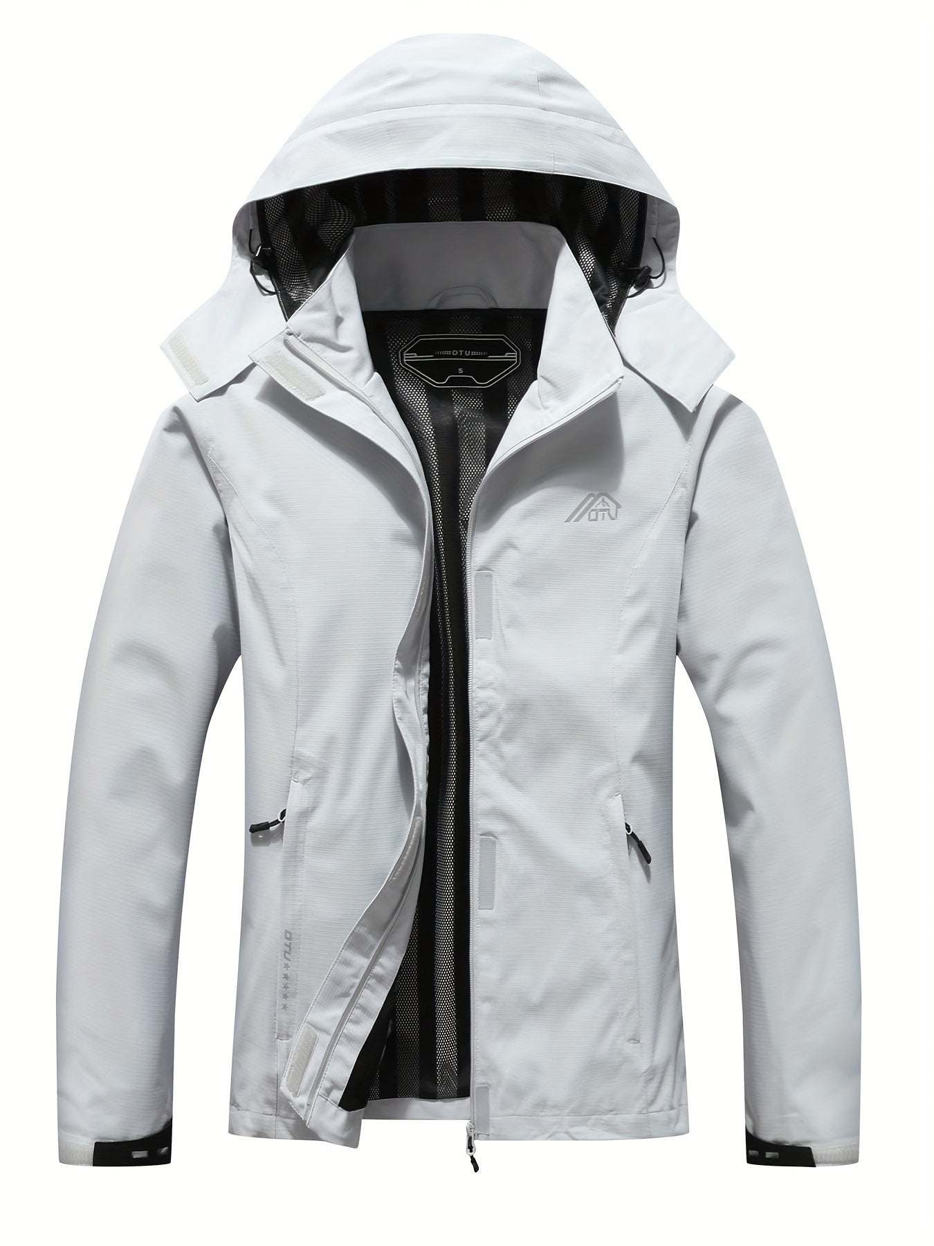 Women's Waterproof Windproof Hooded Jacket for Hiking
