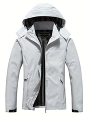 Women's Waterproof Windproof Hooded Jacket for Hiking