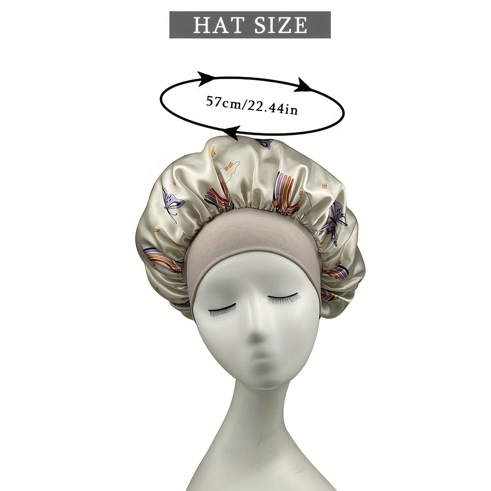 Y2K Gray Satin Head Wrap Elastic Turban Hat