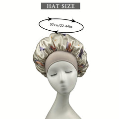 Y2K Gray Satin Head Wrap Elastic Turban Hat