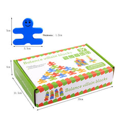 Wooden Balance Villain Blocks Montessori Toys for Toddlers