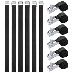 12pcs Adjustable Lashing Straps Stainless Fastening Straps for Bicycle