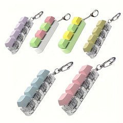 Adult Keyboard Keychain Relaxation Toy Multicolor Novelty Gift for Halloween