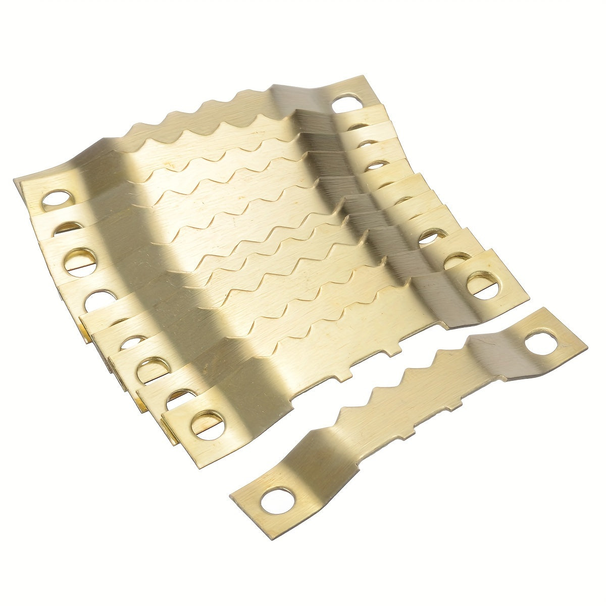 100pcs 45 8mm Golden Saw Tooth Hangers Canvas Picture Frame Hooks Screws