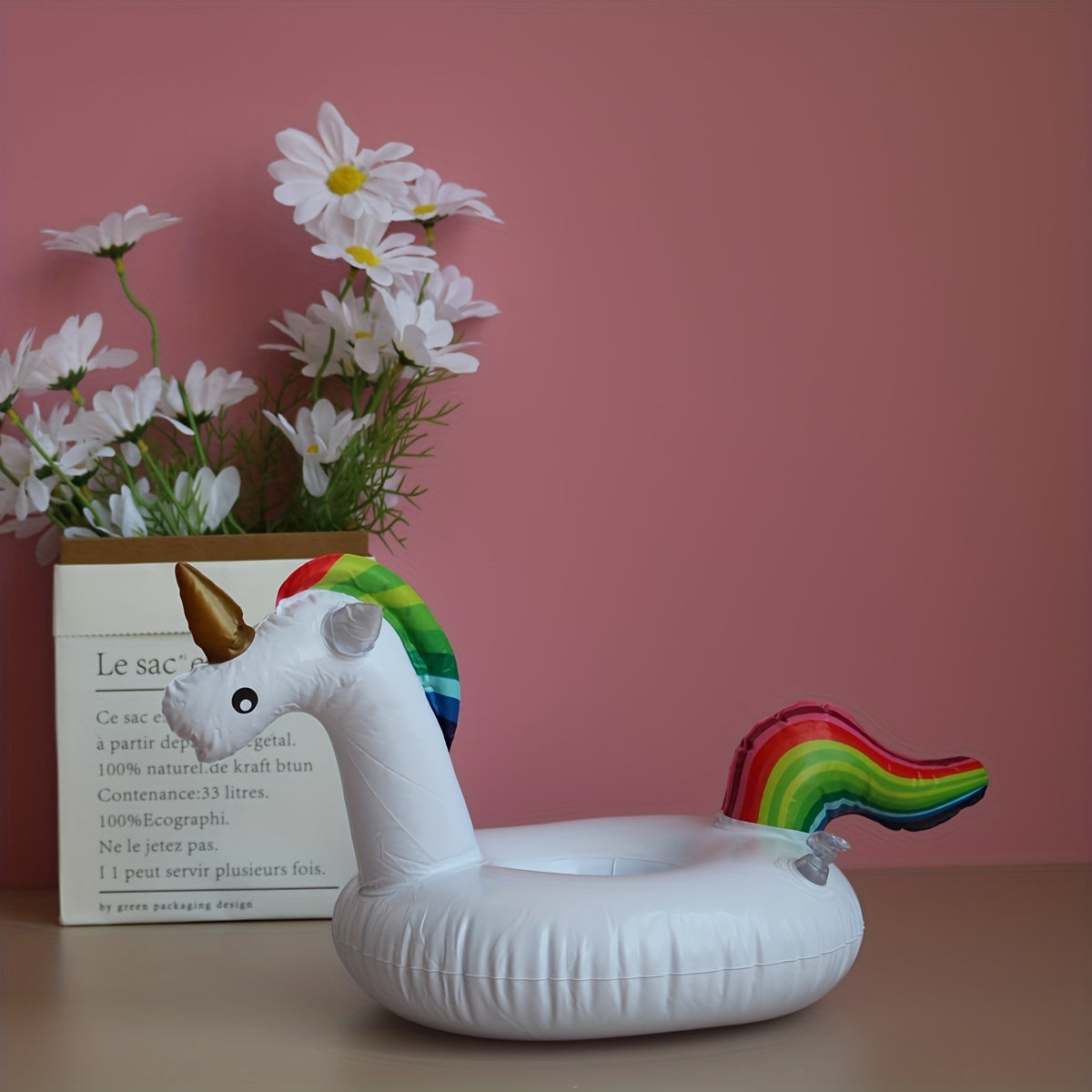Inflatable Cup Holder Unicorn & Flamingo Pool Drink Holder