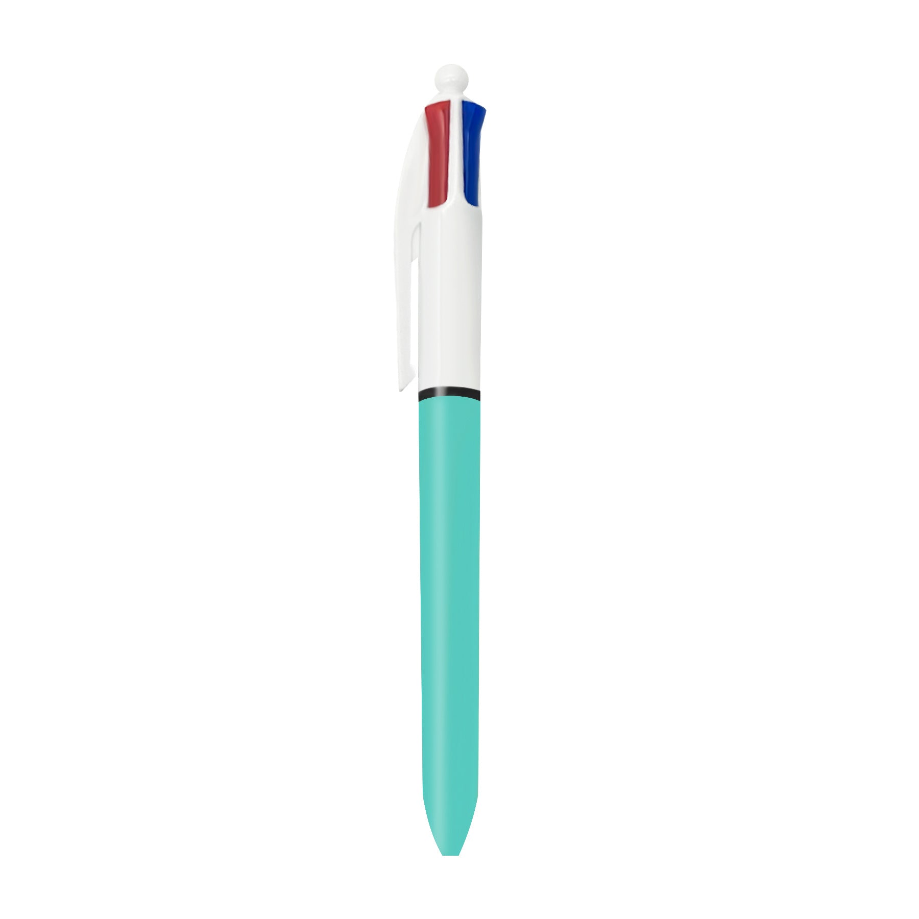 Stylish 4 Ballpoint Pens 1.0mm 4 Colors In 1 Set
