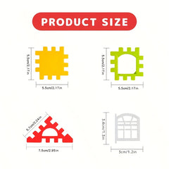 Large Particle House Building Blocks Set