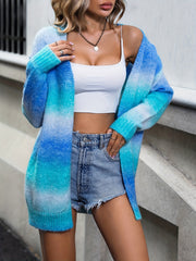 Tie Dye Open Cardigan Long Sleeve for Women