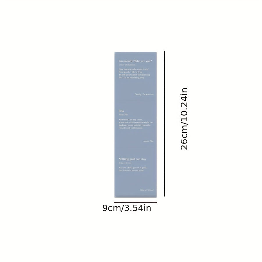 Note Paper Poetry's Tearable Journal Decorative Material Paper 5 Sheets