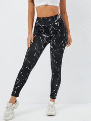 High Waist Printed Fitness Sports Pants Butt Lifting Yoga Leggings