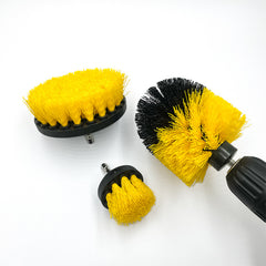 Car Grooming Drill Brush Wheel Cleaning Brush Car Cleaner Scrub 3pcs