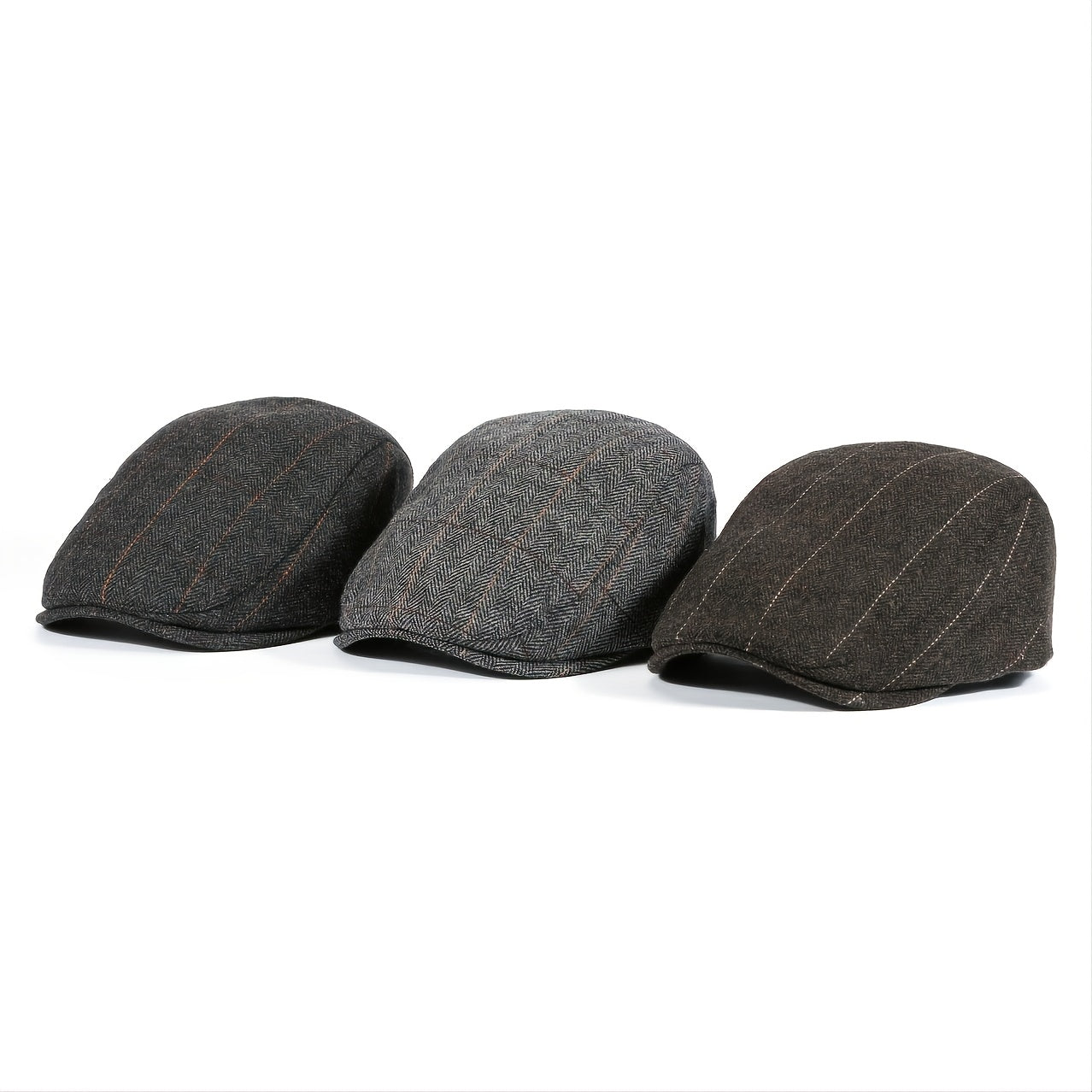 Adjustable Fleece Newsboy Cap for Men