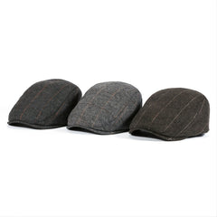 Adjustable Fleece Newsboy Cap for Men