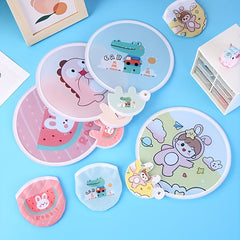 Mini Cartoon Round Fan Portable Handheld Fan