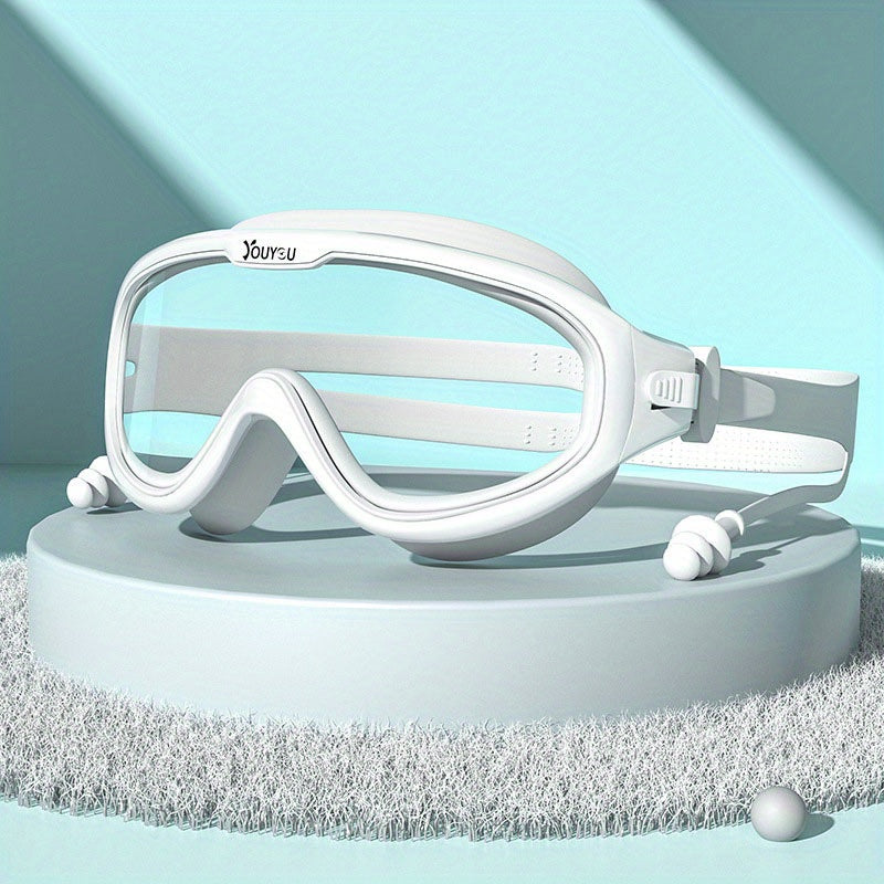 Large Frame Adults Swimming Goggles Waterproof Anti Fog Swimming Glasses