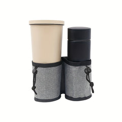 2PCS Luggage Cup Storage Bag, Travel Cup Holders Water Bottle Organizer