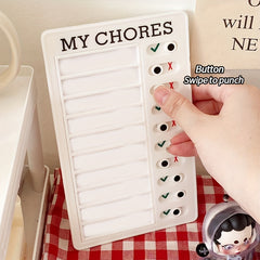 Self Discipline Chore Checklist Memo Board Daily Affairs Reminder Tool