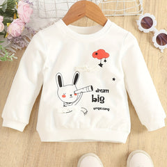 Toddler Baby Cartoon Graphic Pullover Sweatshirt