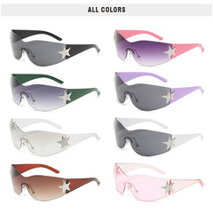 Y2K Punk Hip Hop Star Sunglasses for Women