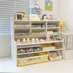 Double Layer Heightening Desktop Rack - Maximize Desk Space