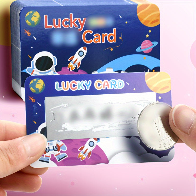 50pcs Scratch Off Stickers Party Favors Stationery Stickers