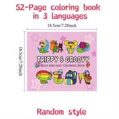 Kids Animal Drawing & Coloring Book: English Spanish French Bilingual Learning