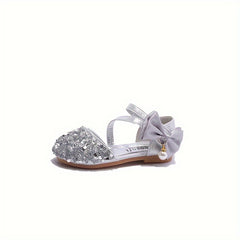 Girls Sequin Dress Shoes Soft Bottom Lightweight Breathable Shoes