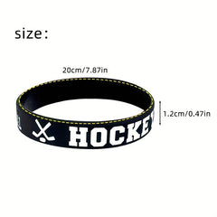 Hockey Win Victory Believe Silicone Bracelets Sports Rubber Wristband